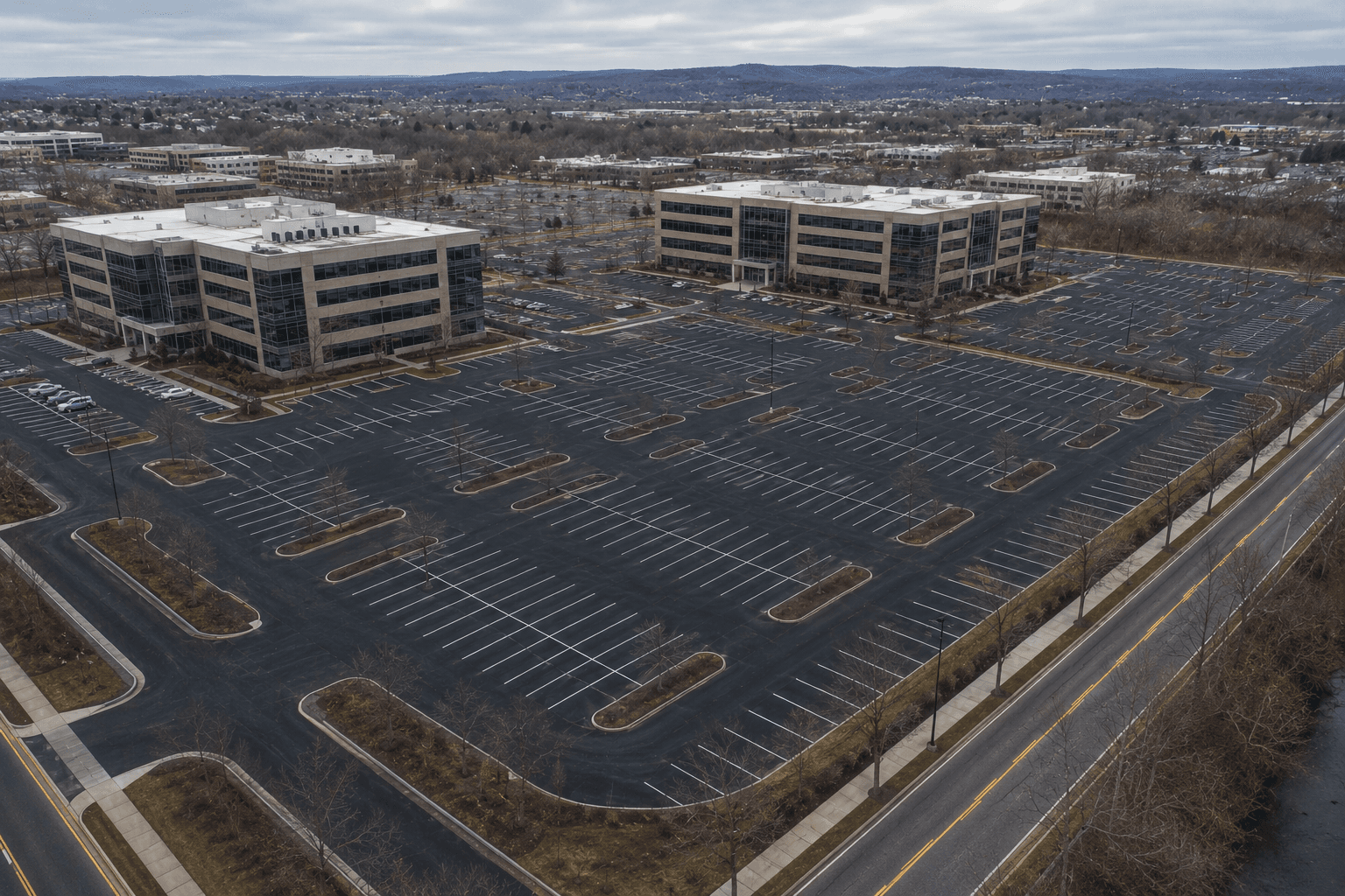 Commercial asphalt paving contractor serving parking lots across Pennsylvania state