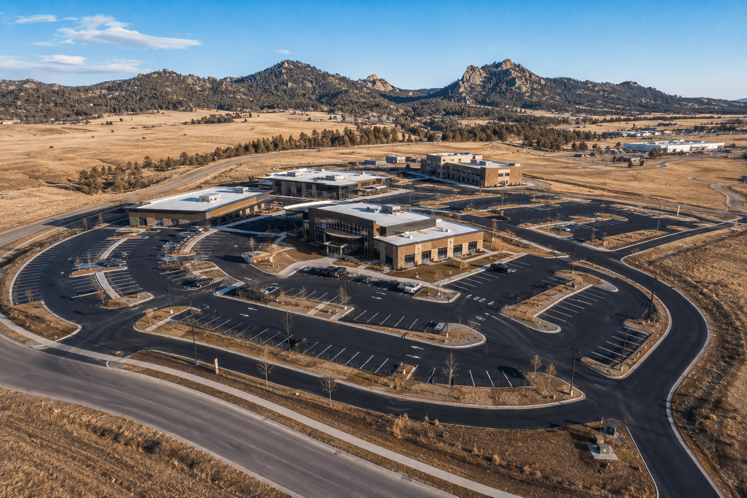 Commercial asphalt paving contractor serving parking lots across South Dakota state