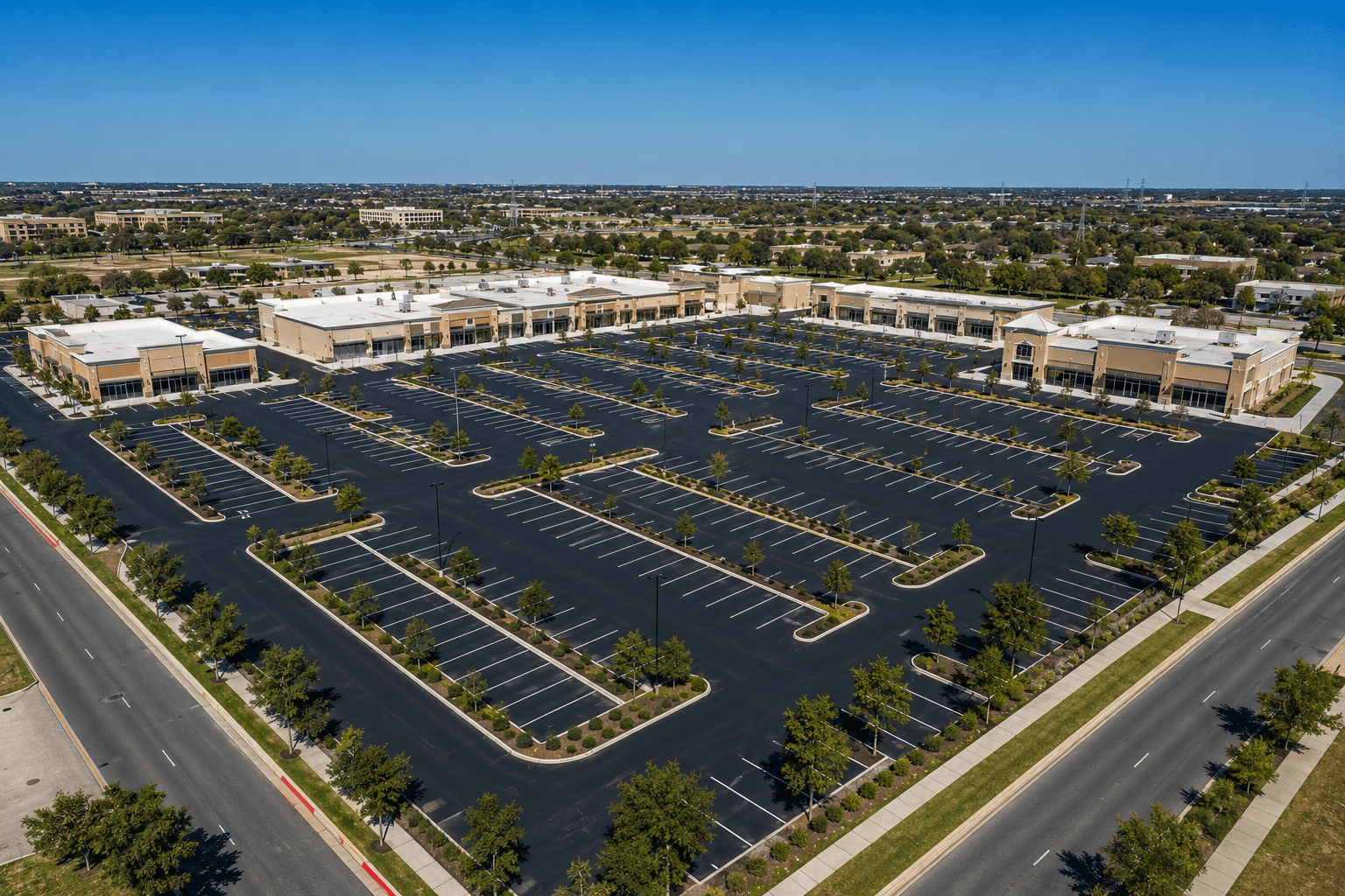 Commercial asphalt paving contractor serving parking lots across Texas state