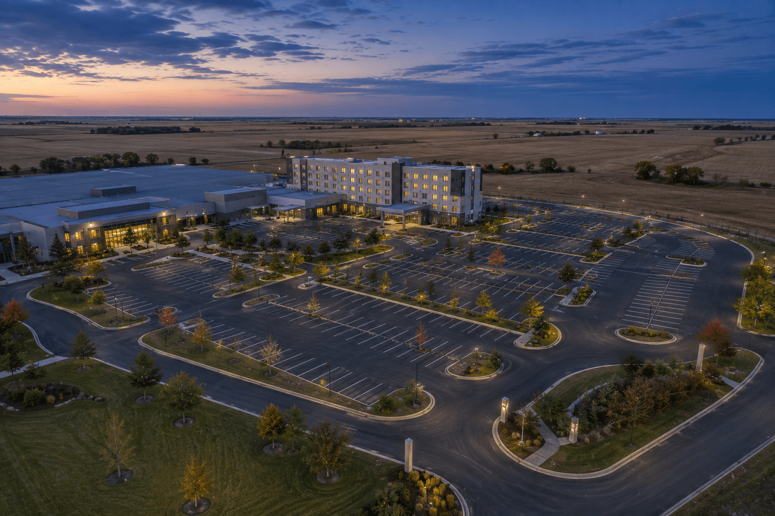 Commercial asphalt paving contractor serving parking lots across Kansas state