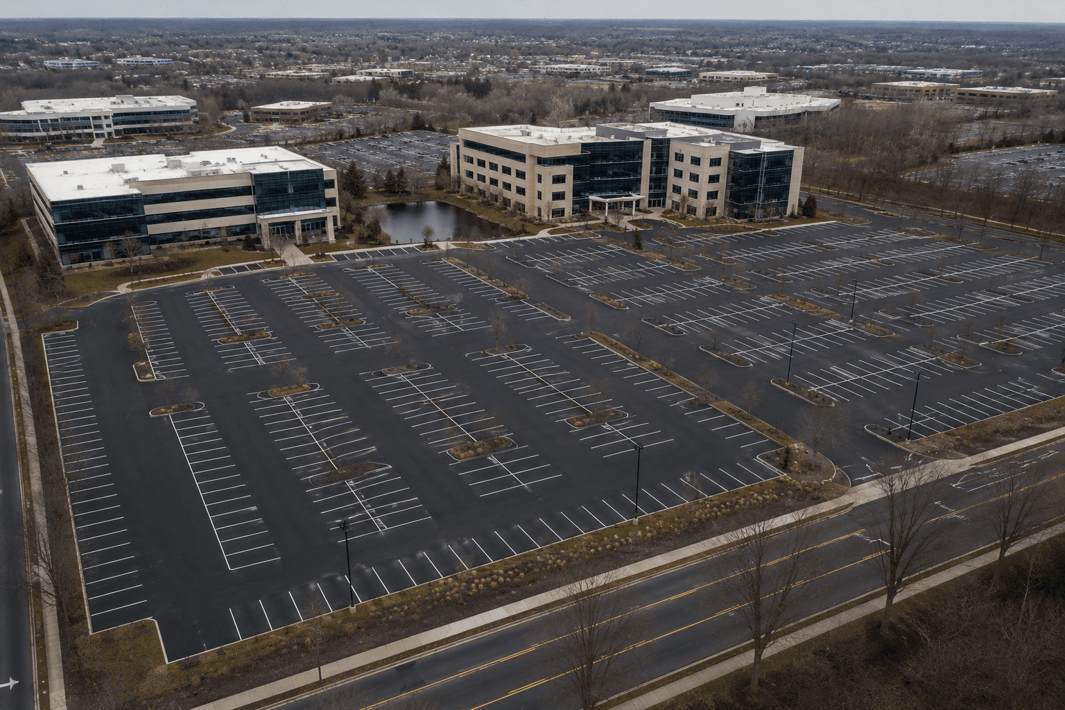Commercial asphalt paving contractor serving parking lots across New Jersey state