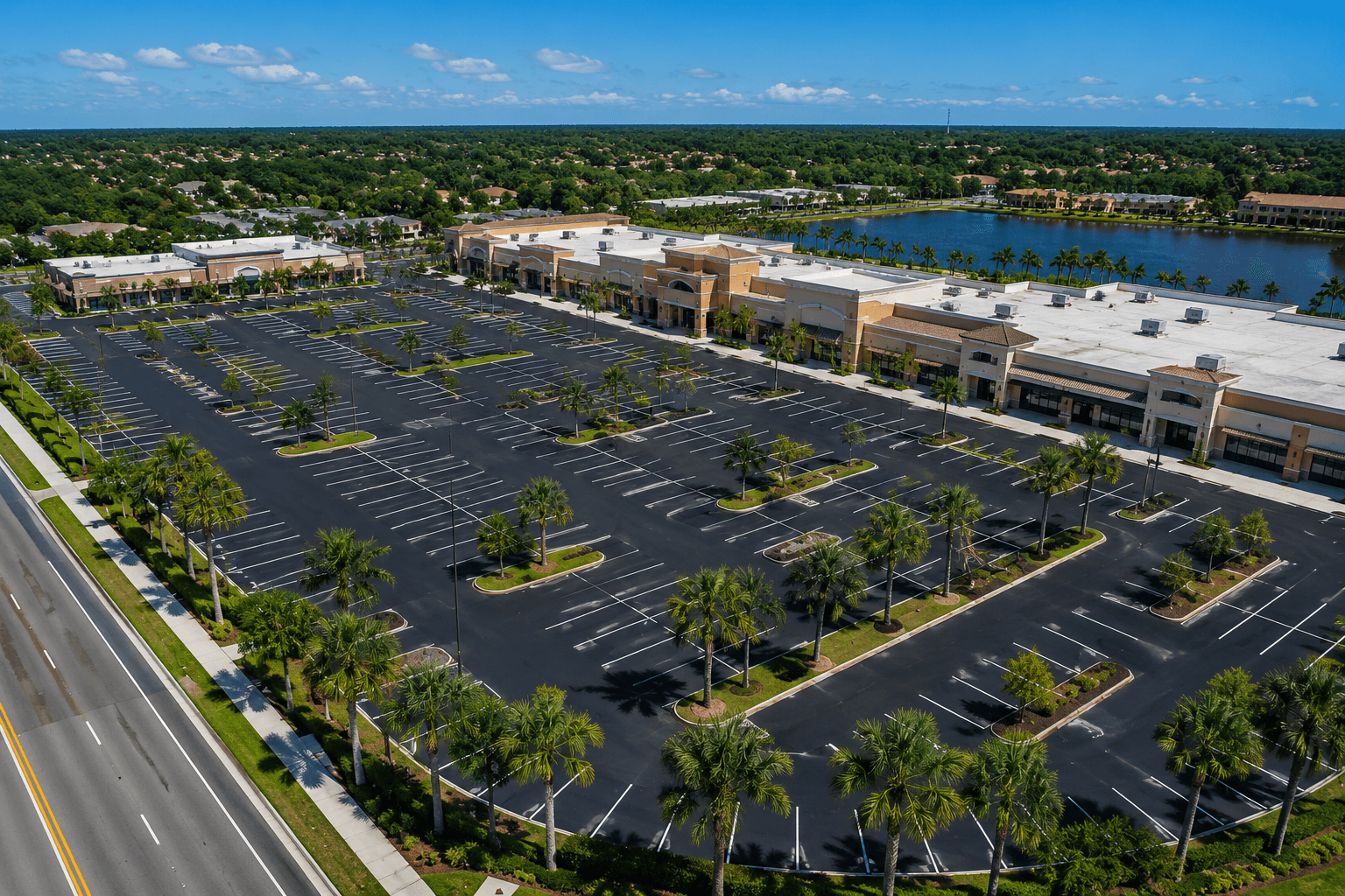 Commercial asphalt paving contractor serving parking lots across Florida state