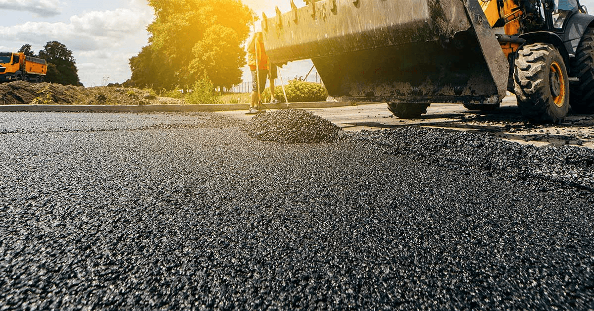 Property owner reviewing paving