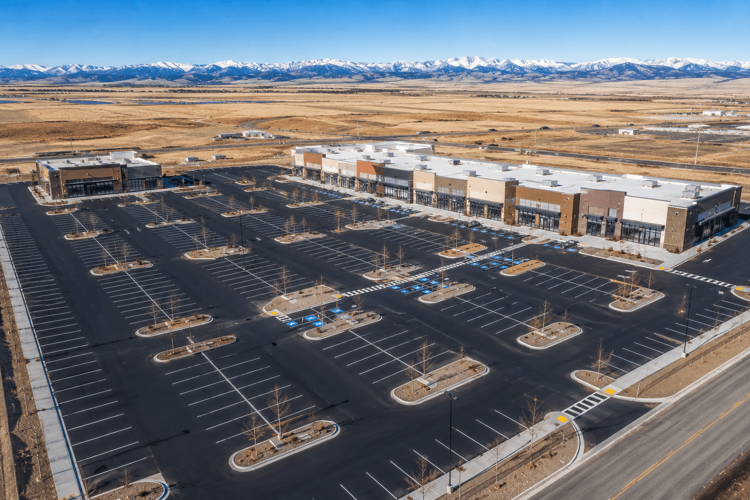 Commercial asphalt paving contractor serving parking lots across Wyoming state